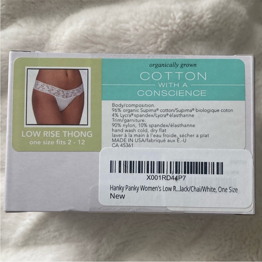 Hanky Panky 3 Pack Low Rise Thong - Picture 5 of 8